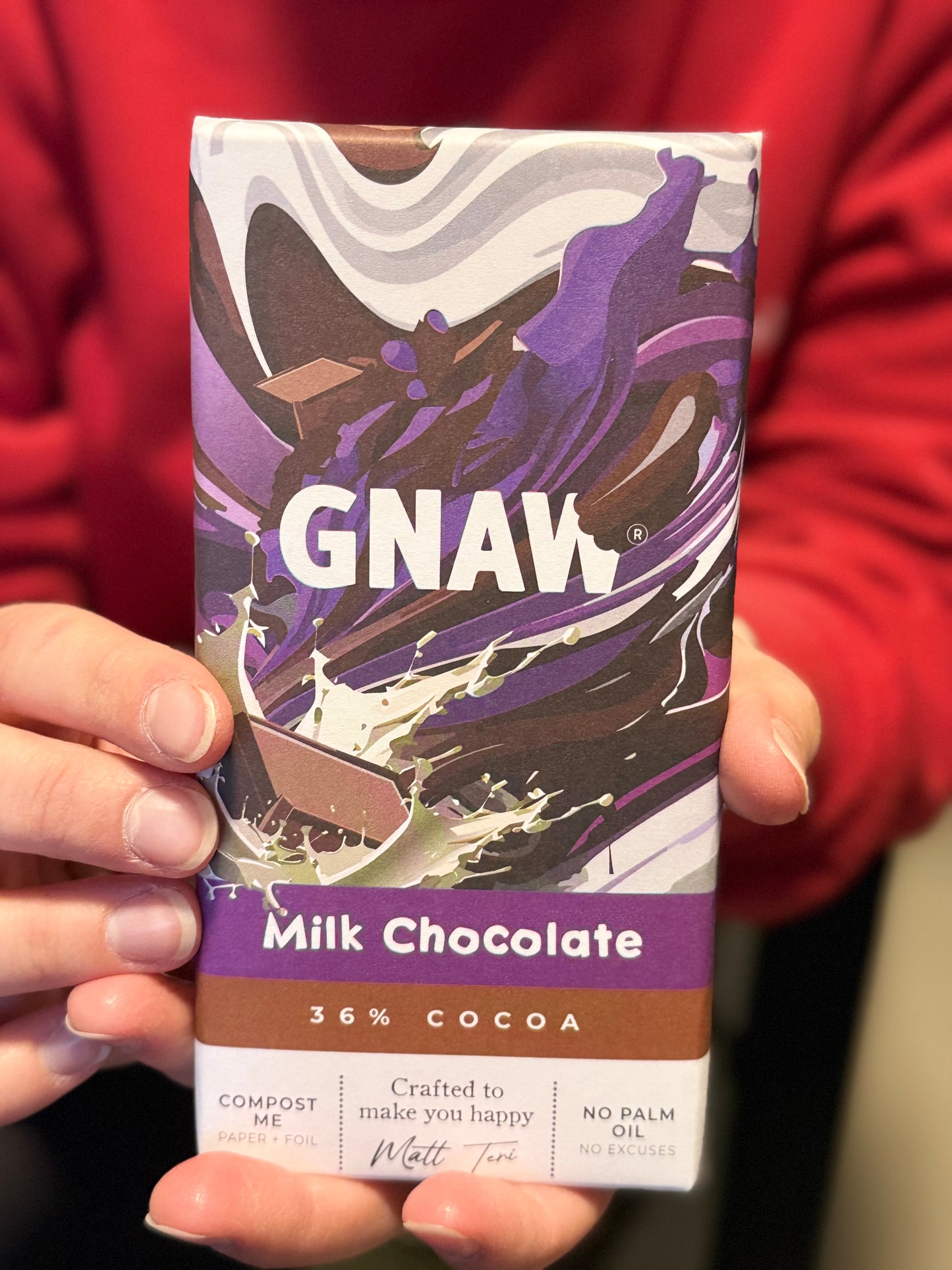 GNAW Classic Milk Chocolate Bar 36% – 80 g