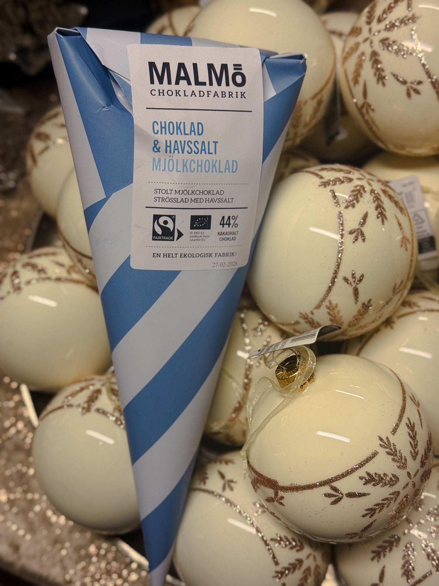 Malmö Kremmerhus Choklad &Havsalt 44% 90g