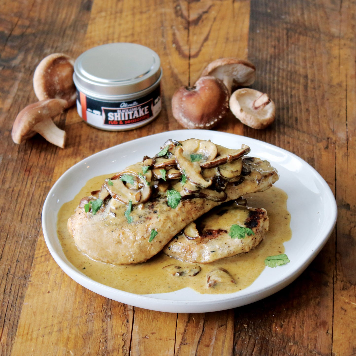 Black garlic shiitake Rub