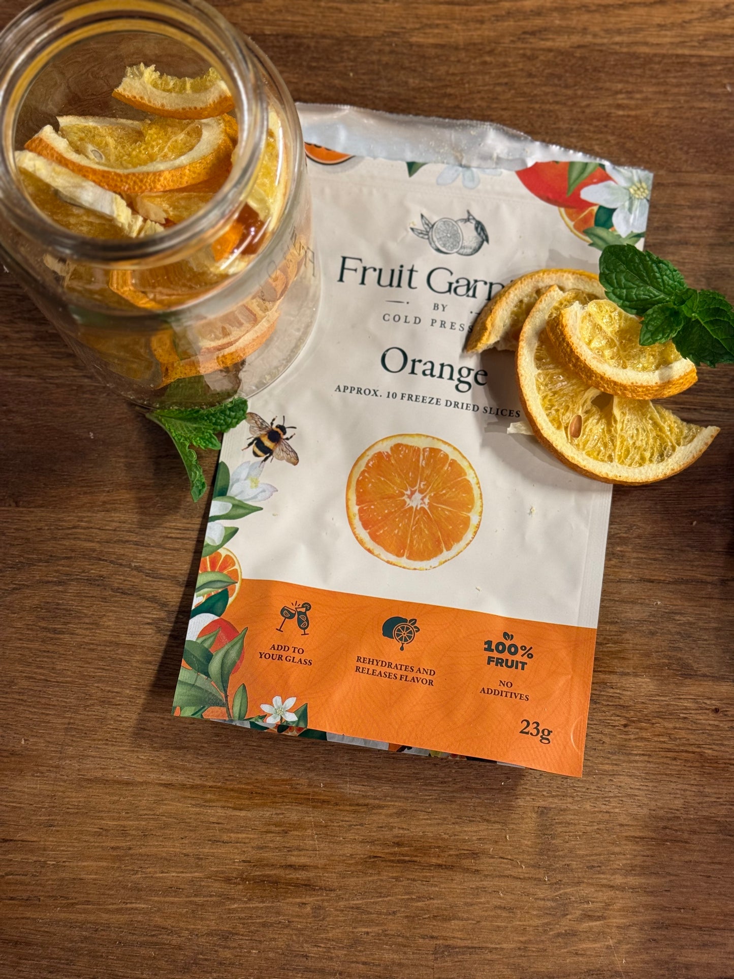 Frysetørkede appelsinskiver – 20 g