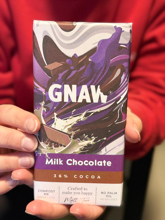 GNAW Classic Milk Chocolate Bar 36% – 80 g