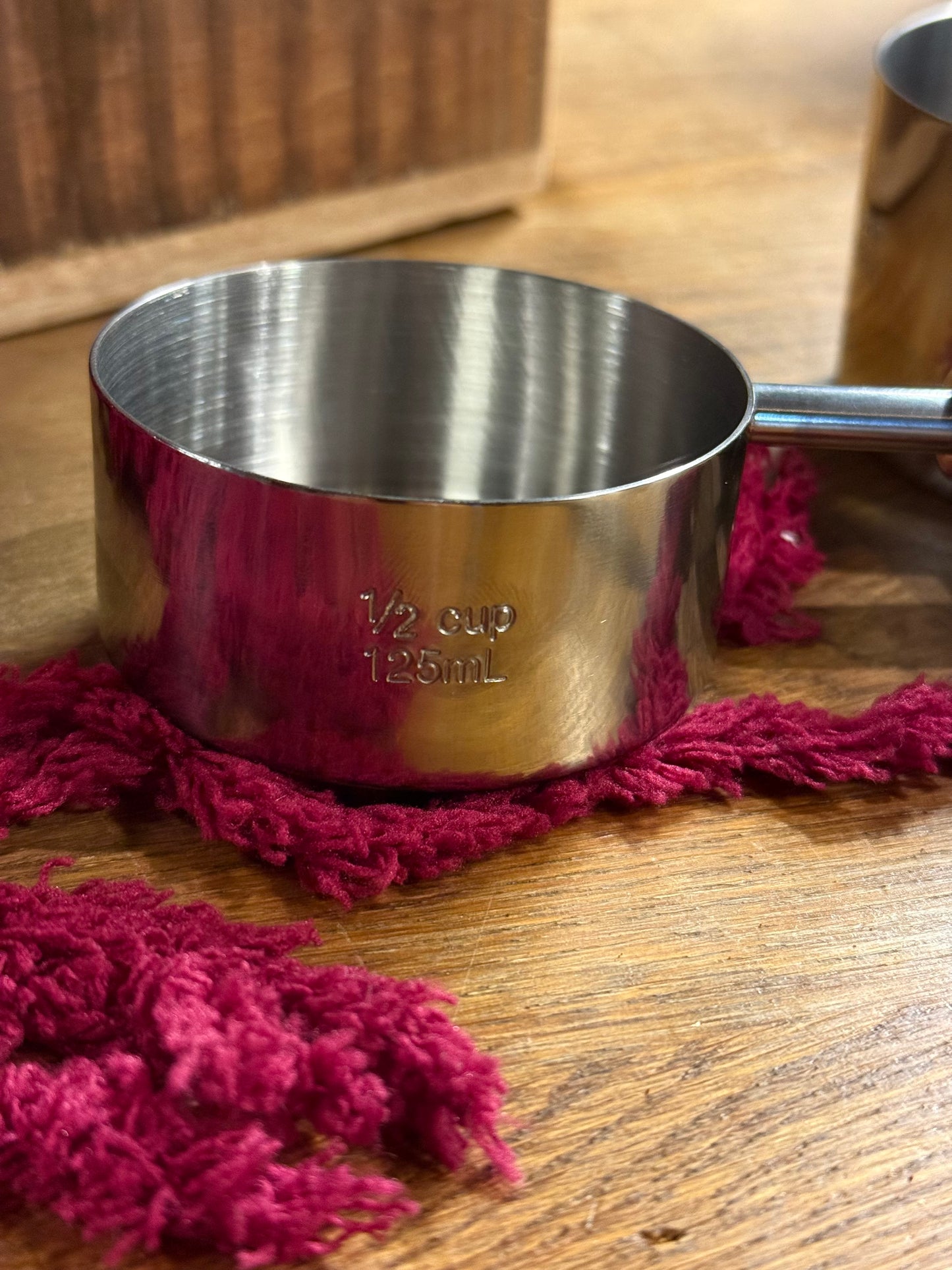 Målesett - Rustfritt & Mørk valnøtt