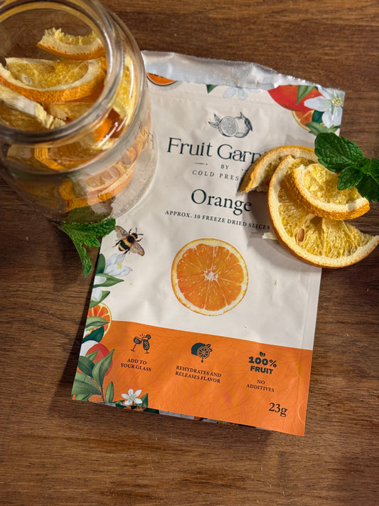 Frysetørkede appelsinskiver – 20 g