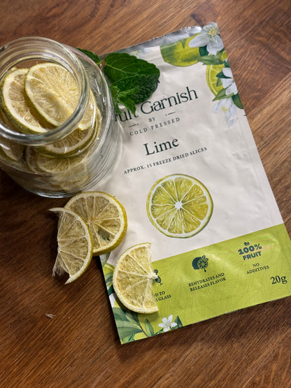 Frysetørkede limeskiver – 20 g