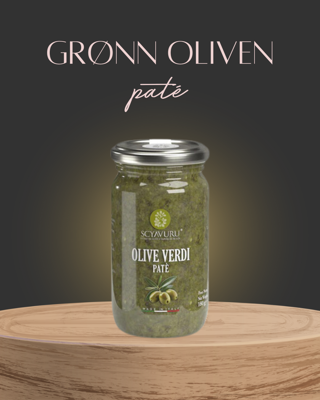 Grønn olivenpaté