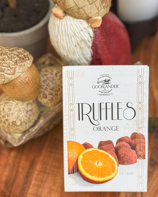Sjokotrøfler Appelsin 100g