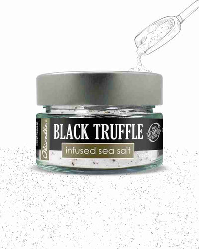 Black truffle infused sea salt