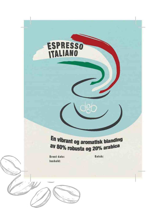 Espresso Italiano kaffebønner 250g