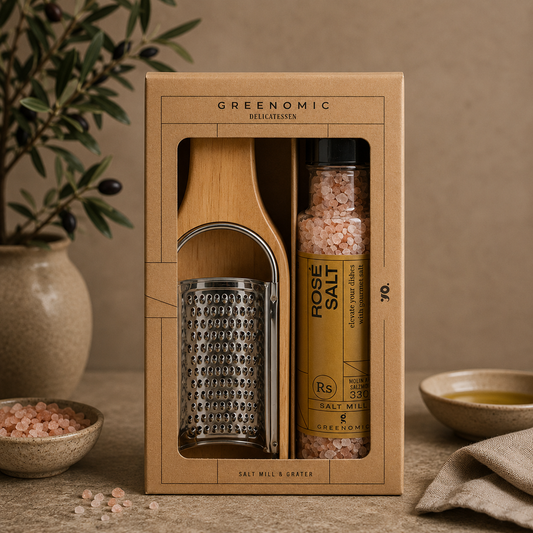 Rosé Salt - gavesett med saltkvern og rivjern