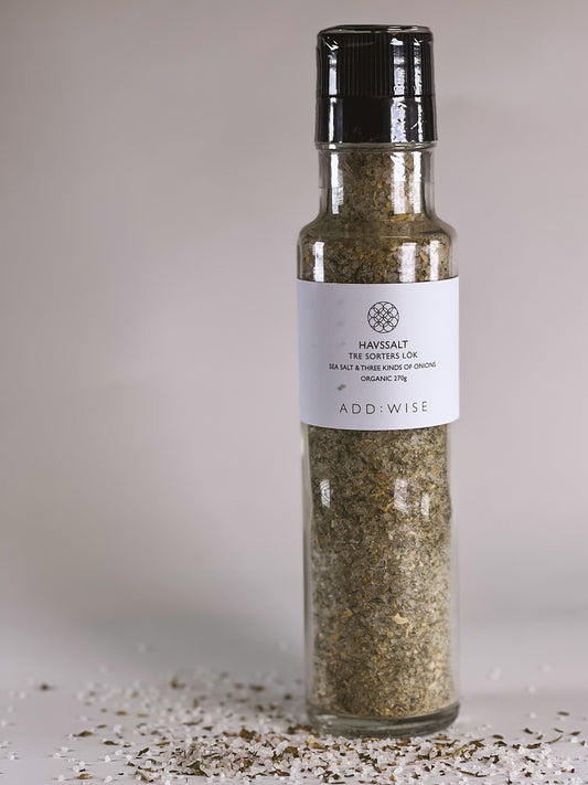 Krydderkvern Havsalt & Tre Løksorter