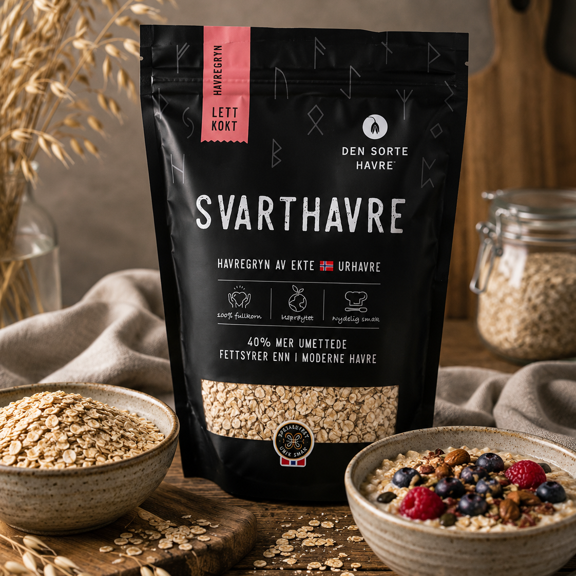 Lettkokt Svart Havre