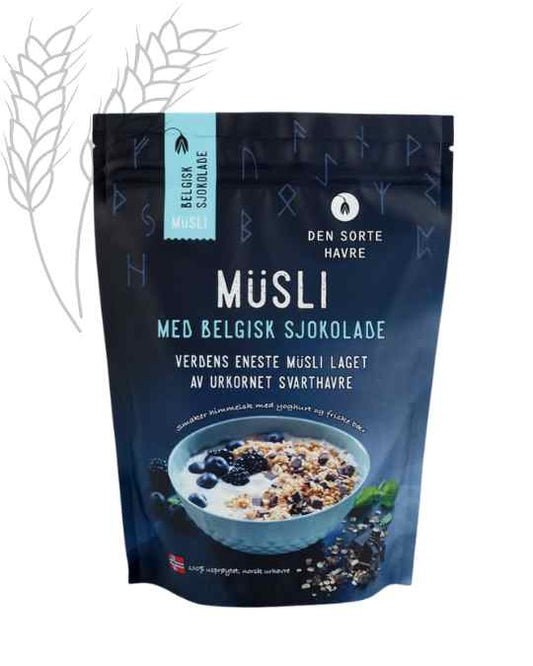 Belgisk sjokolade musli