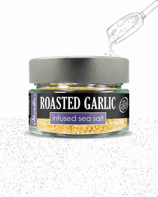 Roasted garlic infused sea salt