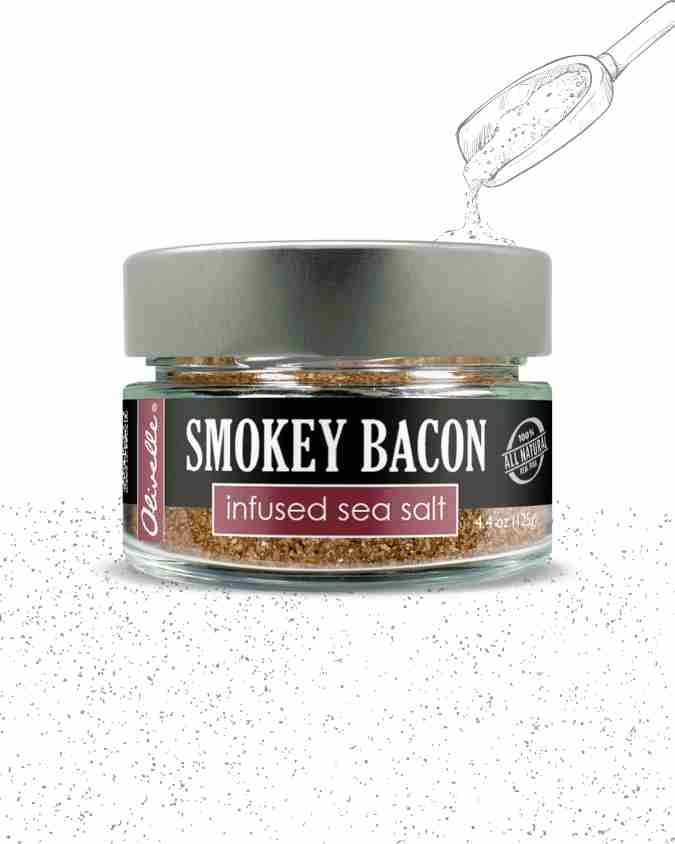 Smokey bacon infused sea salt