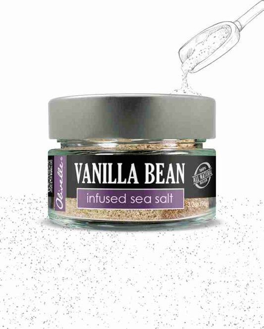 Vanilla bean infused sea salt
